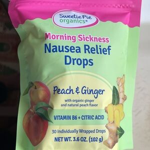 Sweetie Pie Organics Morning Sickness Nausea Relief Drops Peach & Ginger 3.6 Oz